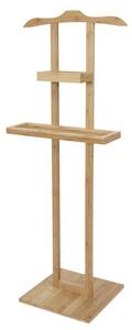 Bambusový stojan na oblečenie Compactor Bamboo, hnedá