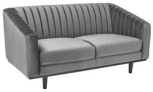 Sedacia súprava Asprey Velvet, sivá / čierna