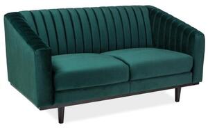 Sedacia súprava Asprey Velvet, zelená / čierna