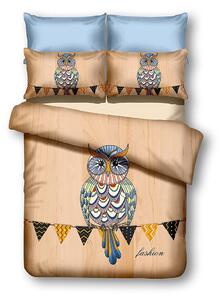 DecoKing Obliečky z mikrovlákna - Owls Autumnstory - 200x220 cm Rozmer: 200x220+80x80*2