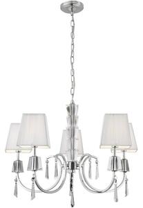 Searchlight 6885-5CC - Luster na reťazi PORTICO 5xG9/33W/230V chróm