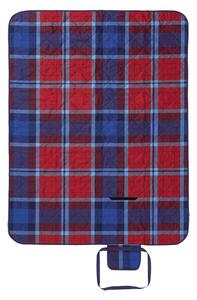 LIVARNO home Pikniková deka, 127 x 168 cm, károvaná, červená/modrá (100361482)