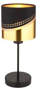Globo 54046T - Stolná lampa OR 1xE27/40W/230V pr. 16 cm čierna/zlatá
