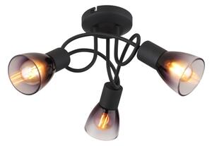 Globo 54312-3D - Prisadený luster SATELLA 3xE14/25W/230V čierna