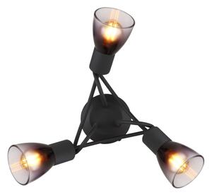 Globo 54312-3D - Prisadený luster SATELLA 3xE14/25W/230V čierna