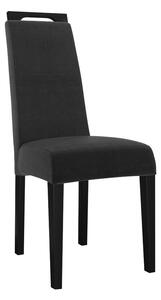 Jedálenská stolička JK79, Dostupné poťahy: Magic Velvet 2250, farebné prevedenie stoličky v dreve: čierna Mirjan24 5903211305580