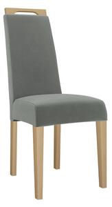 Jedálenská stolička JK79, Dostupné poťahy: Magic Velvet 2258, farebné prevedenie stoličky v dreve: biela Mirjan24 5903211305733