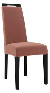 Jedálenská stolička JK79, Dostupné poťahy: Magic Velvet 2258, farebné prevedenie stoličky v dreve: čierna Mirjan24 5903211305597
