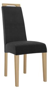 Jedálenská stolička JK79, Dostupné poťahy: Magic Velvet 2217, farebné prevedenie stoličky v dreve: biela Mirjan24 5903211305689
