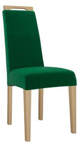 Jedálenská stolička JK79, Dostupné poťahy: Magic Velvet 2258, farebné prevedenie stoličky v dreve: čierna Mirjan24 5903211305597