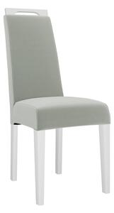 Jedálenská stolička JK79, Dostupné poťahy: Magic Velvet 2250, farebné prevedenie stoličky v dreve: biela Mirjan24 5903211305726