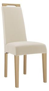 Jedálenská stolička JK79, Dostupné poťahy: Magic Velvet 2217, farebné prevedenie stoličky v dreve: čierna Mirjan24 5903211305542
