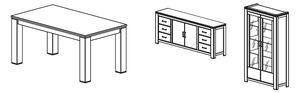 Zostava nábytku + Jedálenský stôl 160x90 (súprava) AKCIA