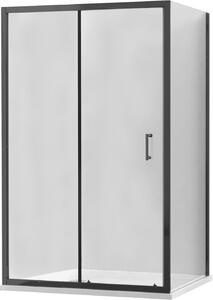 MEXEN - Apia sprchovací kút, posuvné dvere, 105 x 70 cm, transparentné - čierna - 840-105-070-70-00