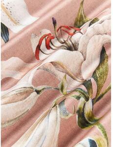 Obliečka na vankúš z bavlneného saténu s kvetinovou potlačou Flori