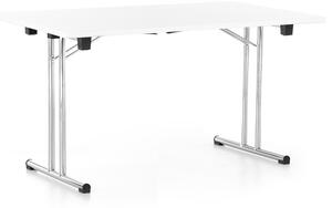 Skladací stôl 140 x 80 cm, biela