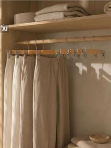 Sinsay - Drevené vešiaky s klipsmi 2 pack - béžová