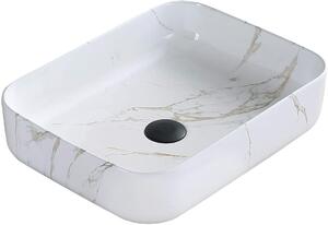 MEXEN - Carla umývadlo na dosku, 50 x 39 cm - biela kameň - 21555091 - II. Kvalita
