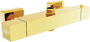 MEXEN - Cube termostatická batéria sprchová - zlatá - 77250-50