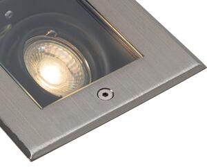 Moderné zemné bodové svietidlo oceľové 2-svetlo nastaviteľné IP65 - Oneon