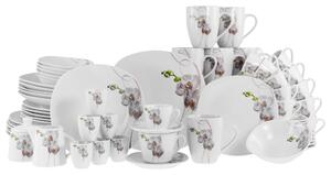 KOMBINOVANÝ SERVIS, 62-dielne, kamenina Creatable - Online Only bytové doplnky, Online Only