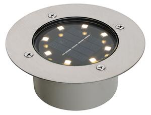 Sada 6 ks zemných bodových svetiel z ocele vrátane LED IP65 Solar - Froté
