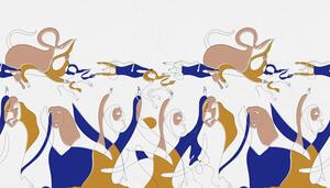VLADILA Antropomorphic Mustard - tapeta