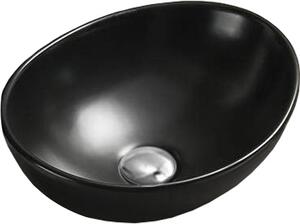 MEXEN - Elza umývadlo na dosku, 40 x 33 cm - čierna matná - 21014085