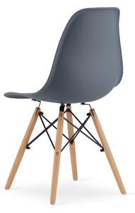 Dekorstudio Dizajnová stolička ENZO L tmavo sivá Počet stoličiek: 2ks