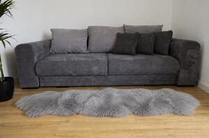 Ovčia kožušina double sivá 180x65 cm