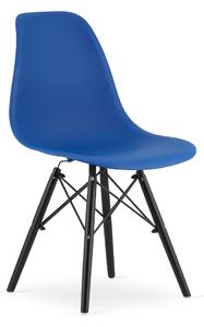 PreHouse OSAKA modrá stolička / čierne nohy