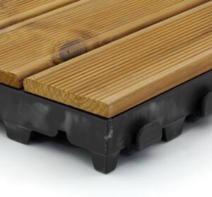 Drevená dlažba Linea CombiWood 40 x 118 x 6,5 cm, prírodné drevo