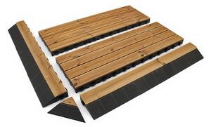 Drevená dlažba Linea CombiWood 40 x 118 x 6,5 cm, prírodné drevo
