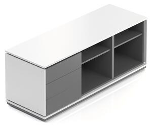 Kontajner Creator 153,6 x 53,6 cm, 3-modulový, antracit / biela