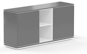Nízka skriňa Creator 162,8 x 44,5 x 80,3 cm, biela / antracit