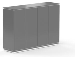 Stredná skriňa Creator 162,8 x 44,5 x 115,5 cm, biela / antracit