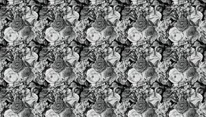 VLADILA Bw Flowers - tapeta