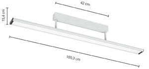Prios Yuela stropné LED svetlo, DALI, 100 cm biela