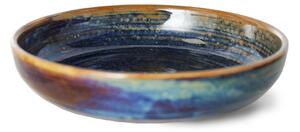 Hlboký keramický tanier Rustic Blue 19 cm