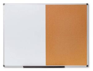 Combi Board hliníkový whiteboard / korok 90 × 120 cm