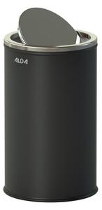 Odpadkový kôš s vekom, 18 l, čierna