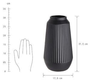 FINJA Váza 31,5 cm - čierna