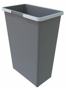 Odpadkový kôš s rukoväťami 35 l, sivá