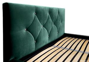 - Manželská čalúnená posteľ SANDI ROZMER: pre matrac 160 x 200 cm
