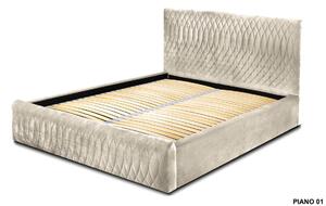 - Dizajnová čalúnená posteľ NORIS ROZMER: pre matrac 180 x 200 cm
