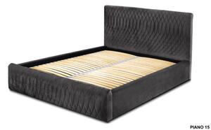 - Dizajnová čalúnená posteľ NORIS ROZMER: pre matrac 180 x 200 cm