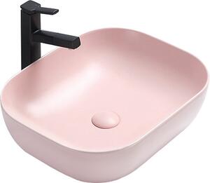 MEXEN - Rosa umývadlo na dosku, 50 x 40 cm - ružová matná - 21095044