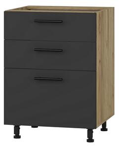 Dolná skrinka Vento D3S-60/82, dub kraft / antracit