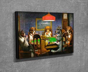 Wallity Reprodukcia obrazu Poker Game 30x40 cm viacfarebná
