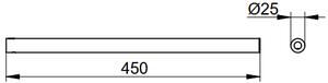 Keuco Reva - Držiak na uterák 1-ramenný 450 mm, chróm 12820010000